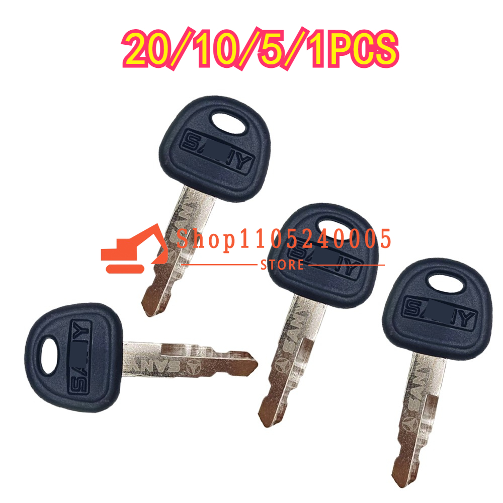Heavy Equipment Brands - 20/10/5/1PCS Gloednieuwe Contactsleutels voor Graafmachine Bulldozer