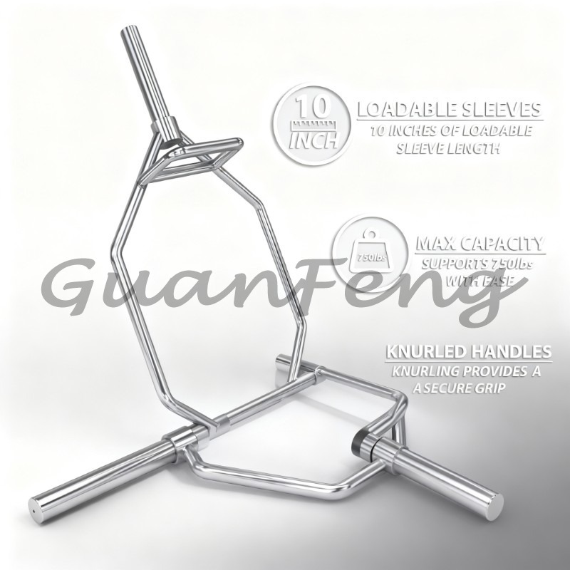 Heavy Equipment Gym - Hex Trap Barbell Bar, Gewichtheffen Hex