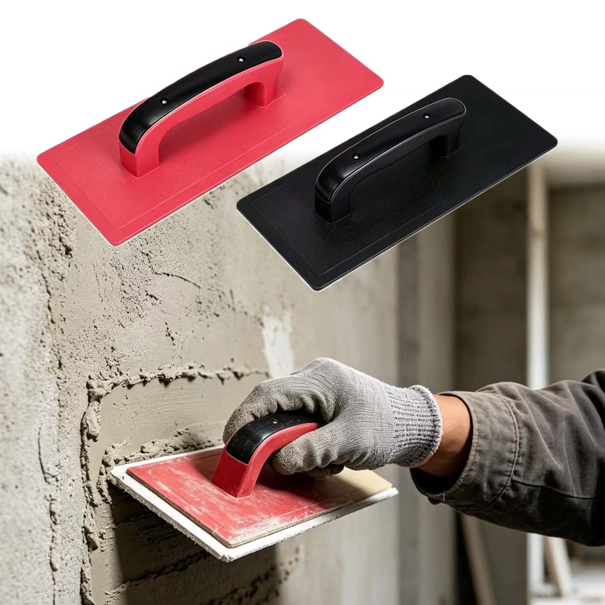Power Trowel Concrete - Zware kunststof afwerkspatel voor beton en