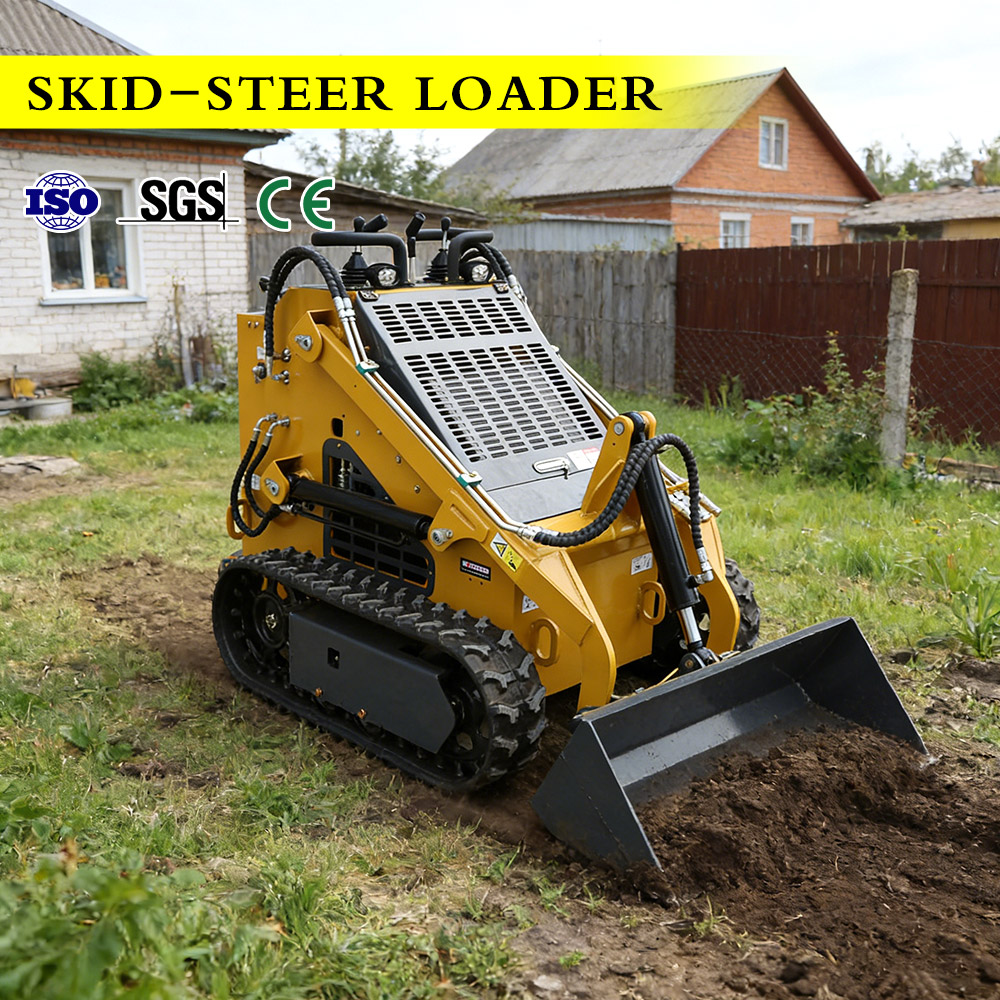 Heavy Equipment Brands - Zware minilader met aanbouwdelen, compacte rupsbandlader,