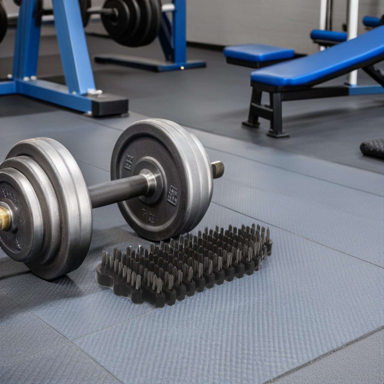 Heavy Equipment Gym - Zware stalen draadborstel voor barbells, buigbaar,