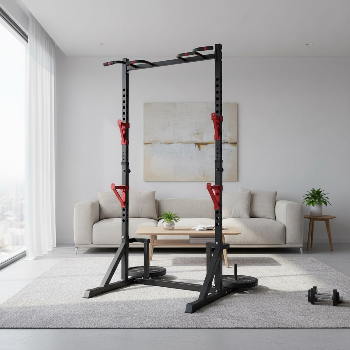 Verstelbaar Power Rack met Pul - Heavy Equipment Gym recensie en prijs