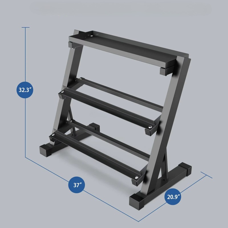 3-laags Dumbbell Opbergrek 8 p - Heavy Equipment Gym recensie en prijs